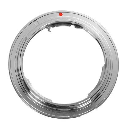 Silver Mount Adapter Ring for Olympus OM to Canon EF Mount Adapter