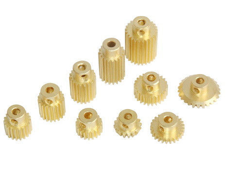 Cnc Precision Copper Gears Machining, Rolled Thread Mechnical Spare Parts Iso 9001