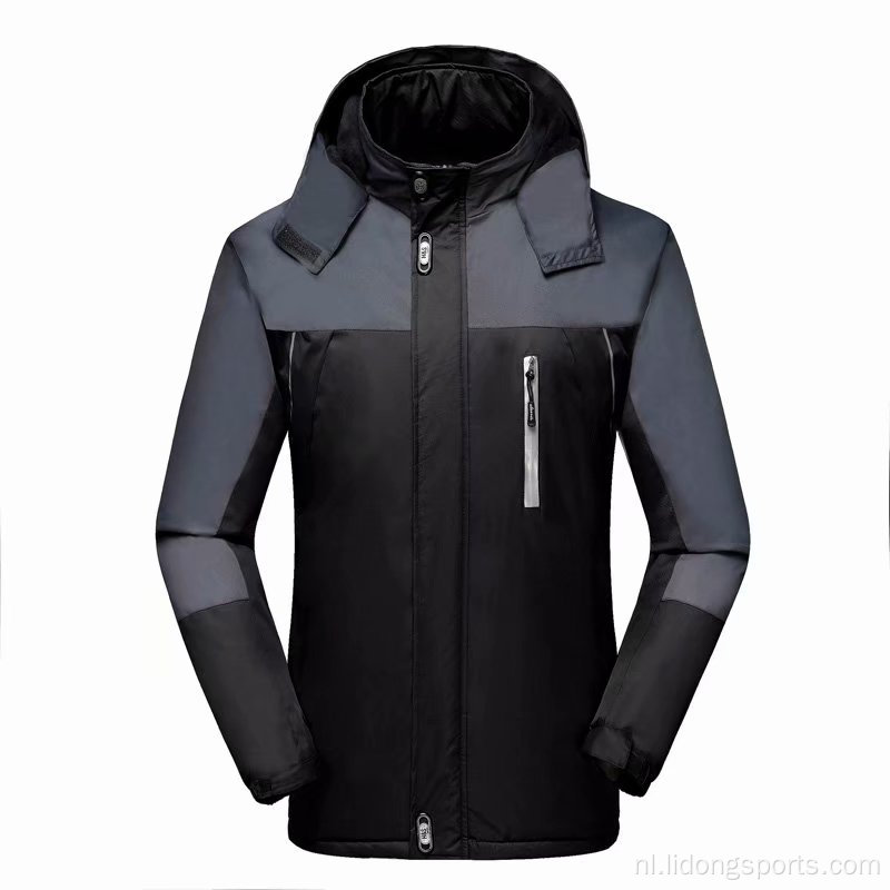 Aangepaste groothandel mannen Winter Dikke Bomber Track Jacket