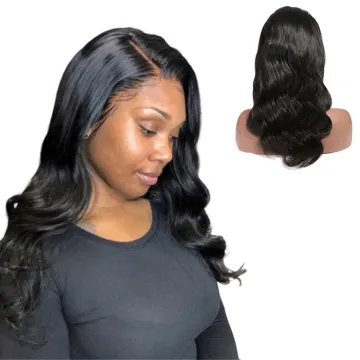 Human Hair Transparent Lace Front Closure Brazilian Human Hair Lace Frontal Wigs Straight Ladies With Bangs