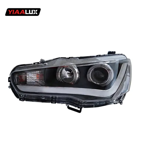 Angel Eyes Front LED Headlamp Assembly for Mitsubishi Lancer/EVO X 2008-2016