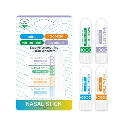 OEM Plastic Nasal Inhaler Nasal Cold Inhaler Dual-use Nasal Passage Essential Oil Aromatherapy Nasal Inhaler Tube OEM