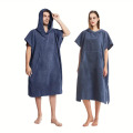 Microfiber Beach Surf trocando toalha de poncho com capuz