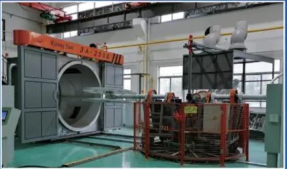 Plastic rotational moulding machine