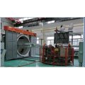 Plastic rotational moulding machine