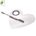 Stainless Steel Heart Shaped Palette Palette Spatula