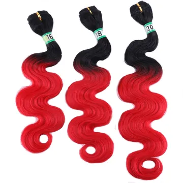 Wholesale Natural ombre Body Wave Hair Bundles Black Curly Weave Wavy Synthetic Hair Extensions For Women Hair Bundles