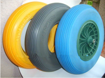 PU  flat free wheelbarrow tire