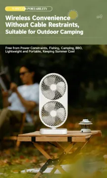 Outdoor Series Desktop Dual-Core Oscillating Fan