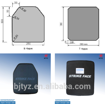 HMPE NIJ IIIA, III, IV Ceramic bulletproof plates