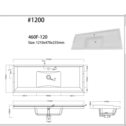 Lingfei Chaozhou Thin Edge Ceramic Cabinet Sink