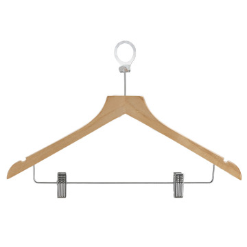 Natural Wooden Clothes Coat Hanger for Hotel