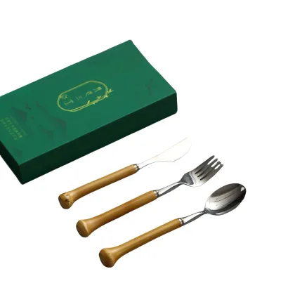 Exquisite Bamboo Cutlery Set - 3 Piece Sustainable Dining Utensils