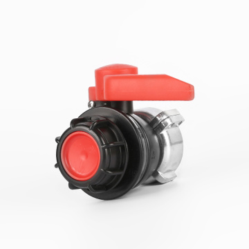 IBC Sécurité Adaptateur Valve de billes PP Matériau DN50