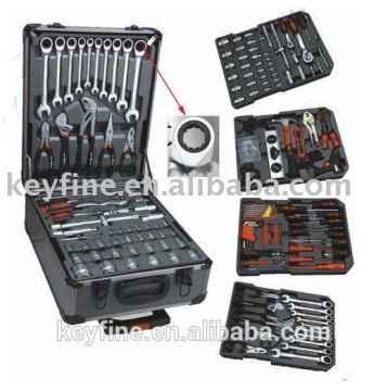 professional hand tool set 187 pcs aluminium case