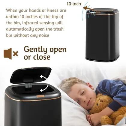 Smart Sensor Trash Can for Kitchen and Bathroom