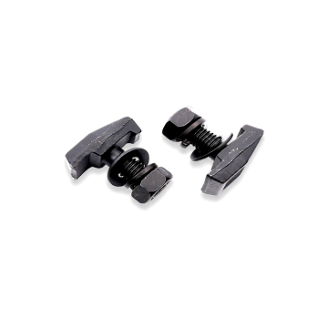 T-Rail Clips: Machined Elevator Guide Rail Clips with Black Phosphating / Zinc Plating