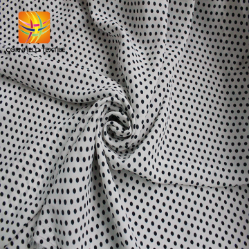 Polyester 100% polyester Chiffon Dot Fabric