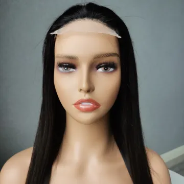 Wholesale Straight 4x4 Closure Wig For Black Women With Baby Hair Pre Plucked Lace Human Virgin Brazilian Hair Lace Front Wig