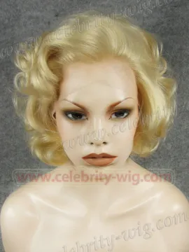 Blonde Extra Long Straight Marilyn Monroe Synthetic Lace Front Wig