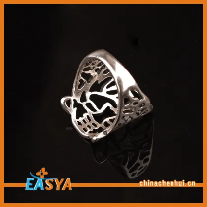 Alibaba Hot Sell Tiger Ring Silver For Men