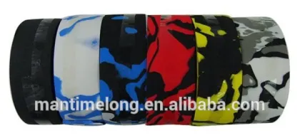 multicolor bicycle handlebar tape with handlebar plugs