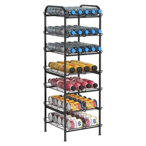 Water Bottle Organization Holder 7 Tier Free Standing Water Bottle Storage Shelf Manufactory