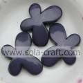 Smooth Face Opaque Butterfly Acrylic Beads For Decoration