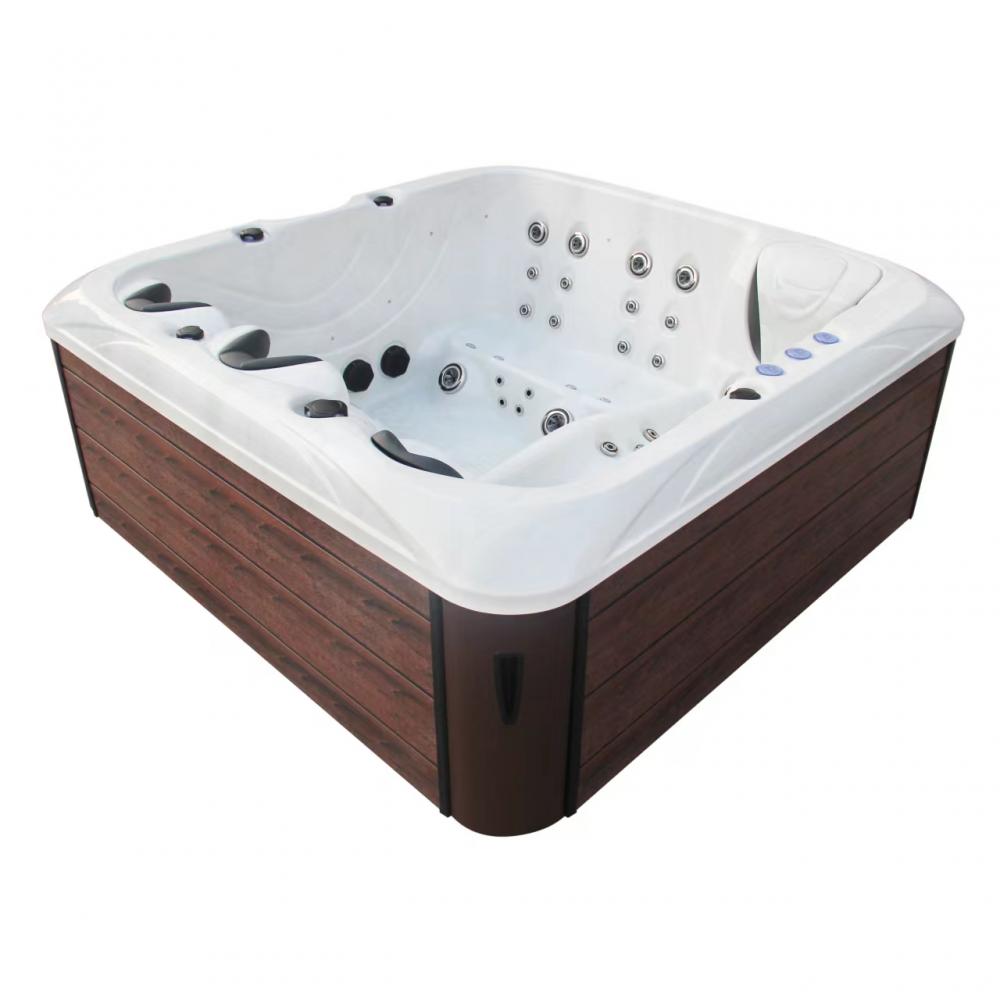 Hydro massage 5 persons spa square hot tub