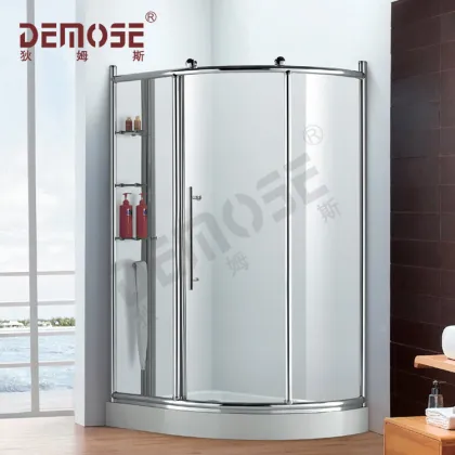 Glass Sliding Door Toilet Shower Cubicle Partition for Shower Rooms