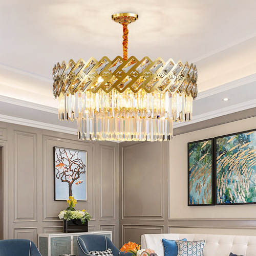 LEDER Golden Crystal Modern Chandelier