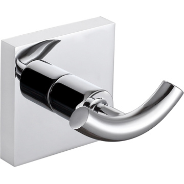 Double Chrome Bathroom Towel Hook Rack