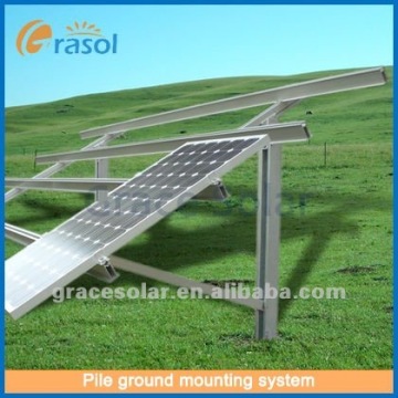 Solar Pile -Ground Mounting System, Ground Mounting System, PV Solar Ground Mounting Racking System