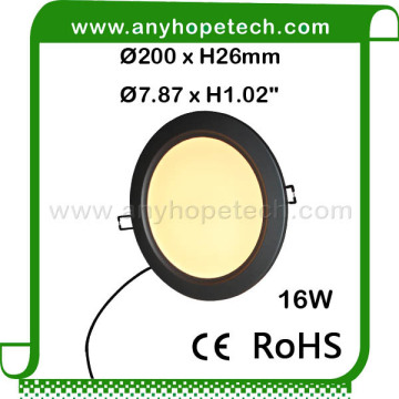 World class quality diameter 200mm 16watt round led suspended ceiling light
