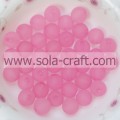 Een geweldige selectie 8 mm schattige roze kleur ronde matte plastic kralen met een redelijke prijs