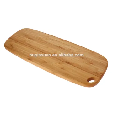 Eco-friendly Bamboo wooden cutting board oval shape vagatable cutting broad with handle
