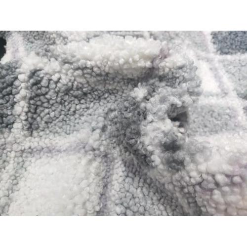 100%Polyester Big Teddy Fleece with Printing Fabric
