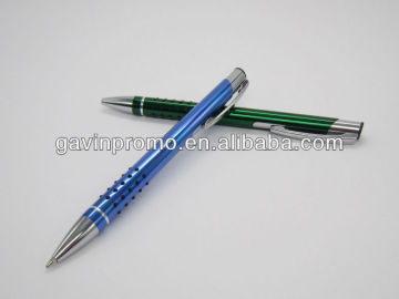 Aluminium pen with rubber grip