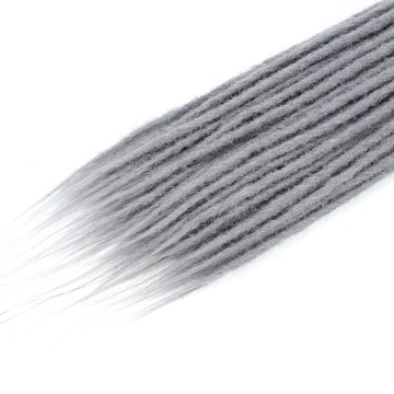 1B GRAU Dreadlock-Erweiterungen mit Farbverlauf