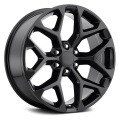 22 polegadas Chevy Rims Snowflake Black Machined Rim