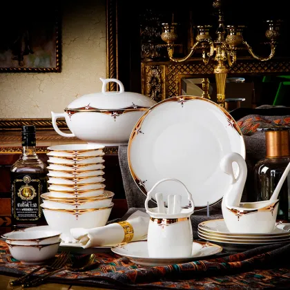 Porcelain tableware dinner set --Victorian