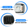 LiuHJG 3 Lens 22W Flash Super Brightness Waterproof Motorbike Driving Spotlight