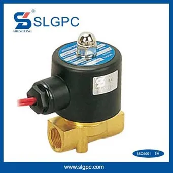 Ningbo fenghua cheap price brass 3/8" 12v push pull solenoid water flow rate control valve 2W040-10 DIN connector type