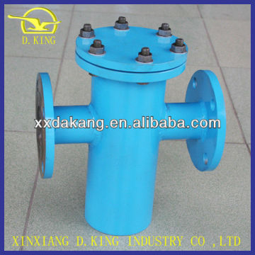 high quality and low price carbon steel big flow basket filter housing