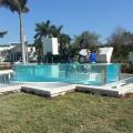 Yüksek kaliteli dış mekan anti-UV&#39;a dayanıklı akrilik yüzme havuzu