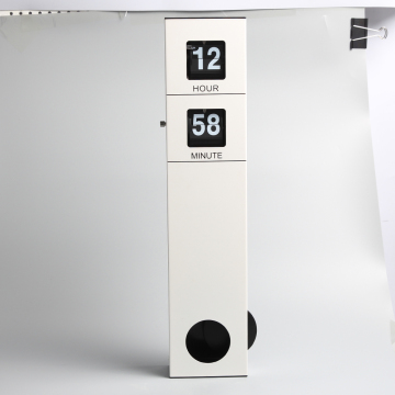 White Long Pendulum Hanging Flip Clock