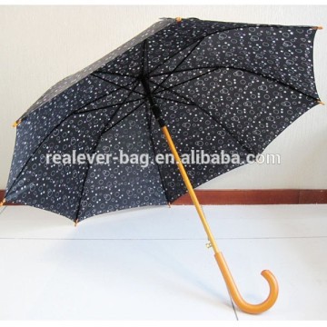 Black small circle printing umbrella fabric material