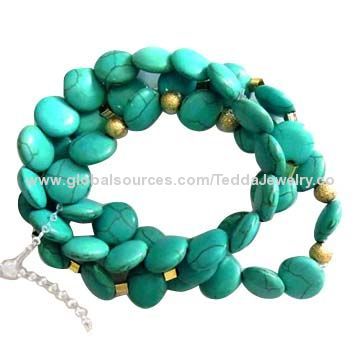 Turquoise bracelets, made of natural stones, small orders are welcome