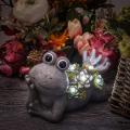  Decorative Metal Stakes Frog Garden Statues with Solar Powered Lights Supplier