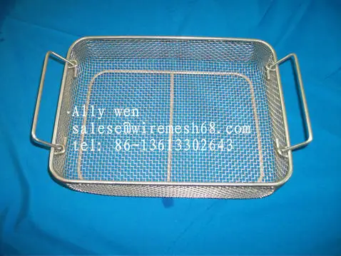 stainless steel basket for sterilization